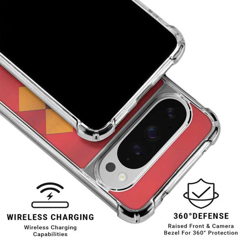 Belgium Soccer Flag Google Pixel 10 Pro Clear Case